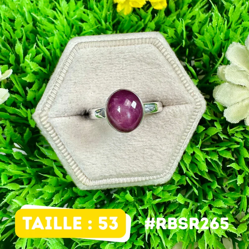 Sternrubinring aus 925er Sterlingsilber #RBSR265