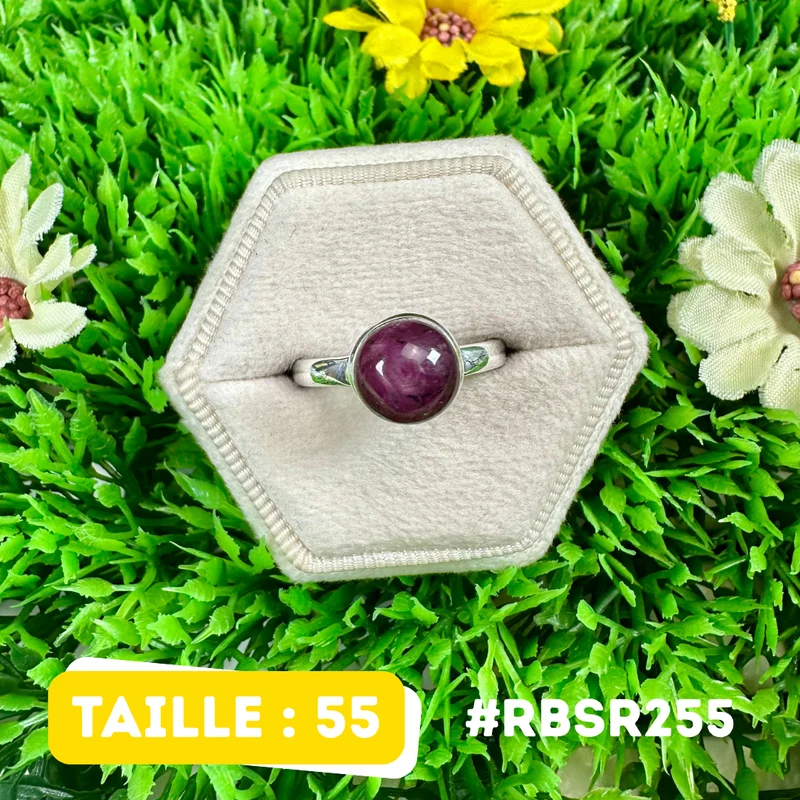 Sternrubinring aus 925er Sterlingsilber #RBSR255