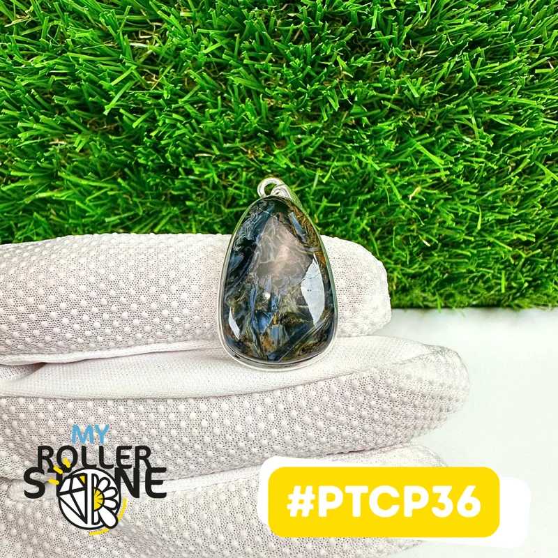 Pietersit-Anhänger, 925er Sterlingsilber #PTCP36
