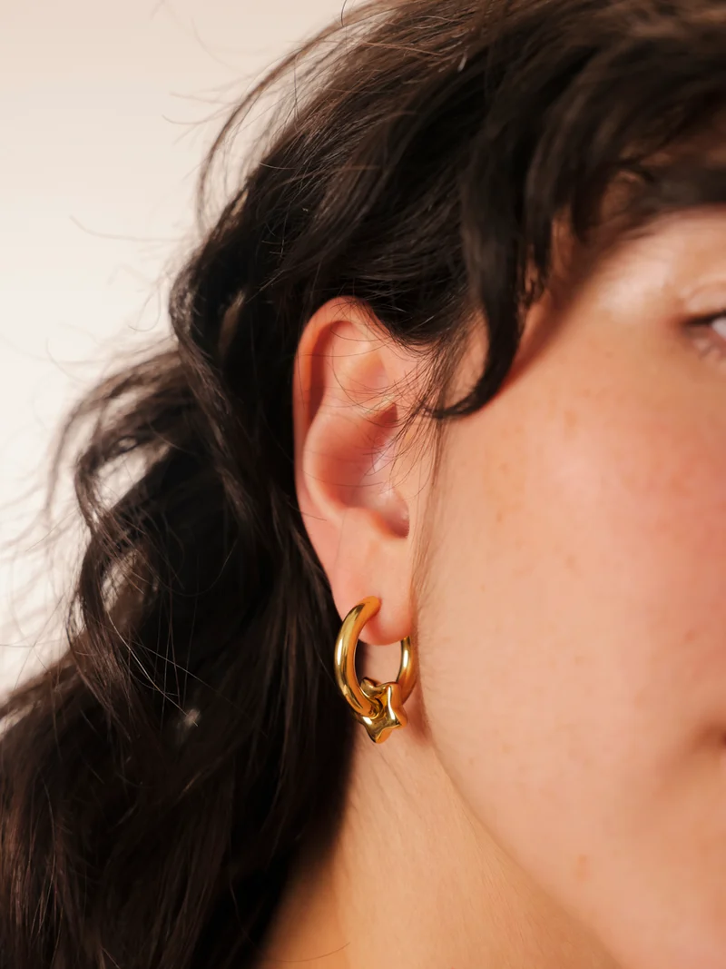 13,2mm Silent Star Ohrring-Charm