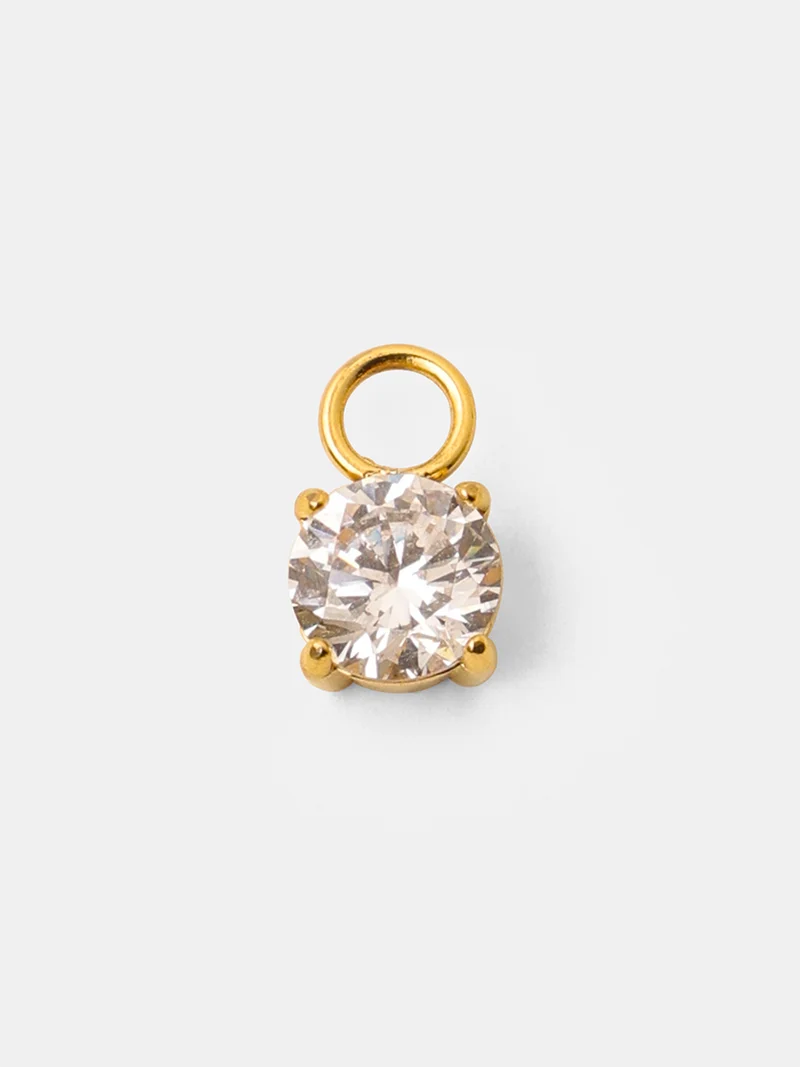 6mm Unique Sparkling Large Ohrring-Charm
