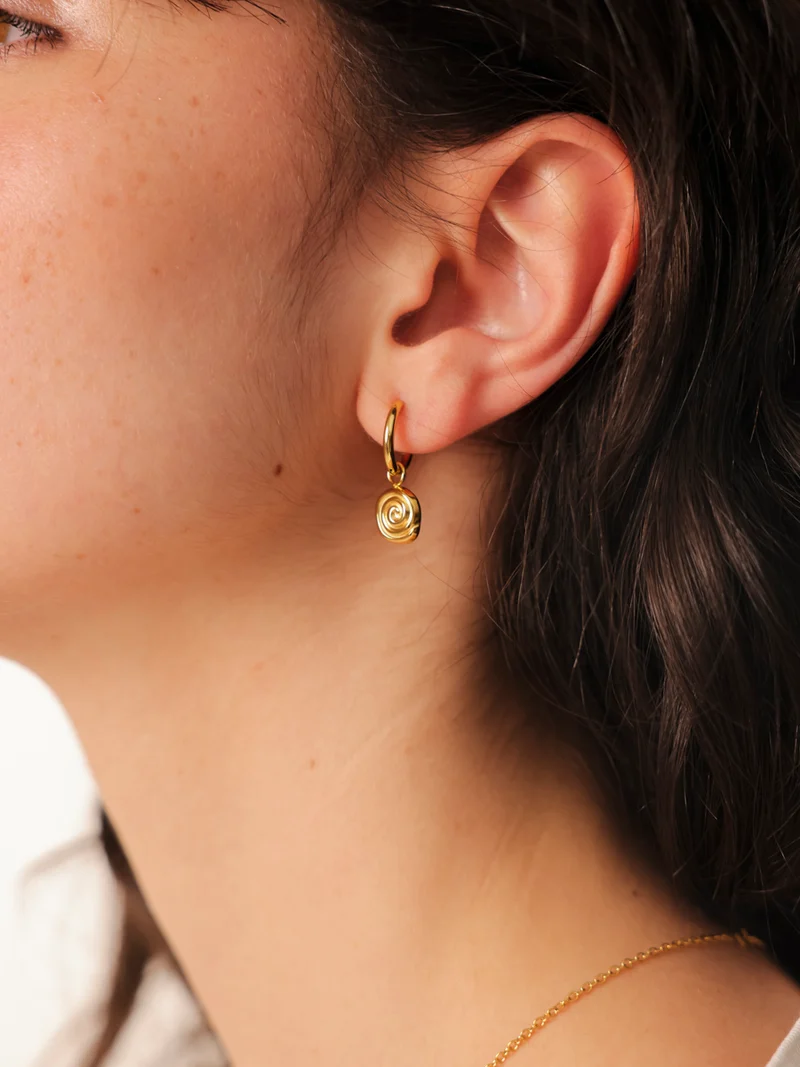10,3mm Spiral Glow Ohrring-Charm