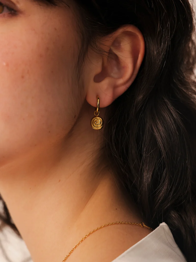 10,3mm Spiral Glow Ohrring-Charm