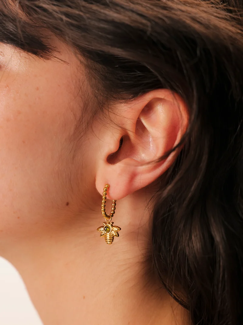 11,8x15,6mm Buzzing Bee Ohrring-Charm