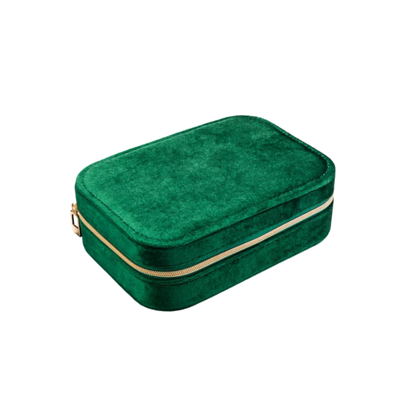 Premium Schmuck Box - Emerald Velvet