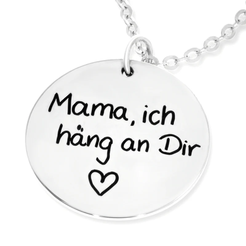 SCHMUCK MIT EIGENER HANDSCHRIFT GESCHENK MAMA KETTE BESONDERER SCHMUCK GRAVUR
