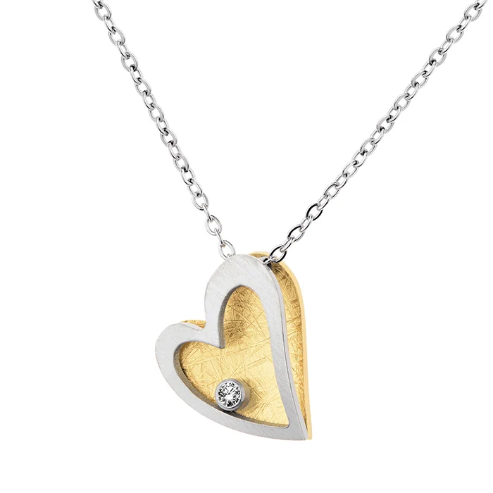 Edelstahl Collier vergoldet ERNSTES DESIGN K816