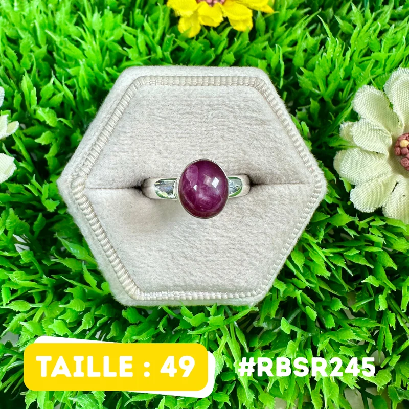 Sternrubinring aus 925er Sterlingsilber #RBSR245