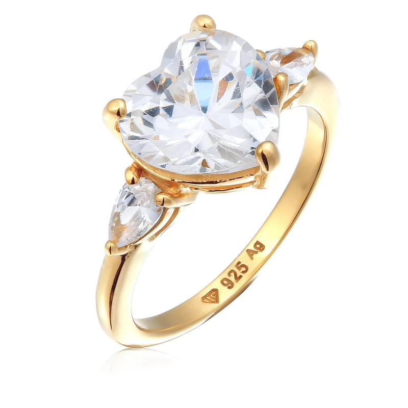 Ring Herz | Zirkonia (Weiß)