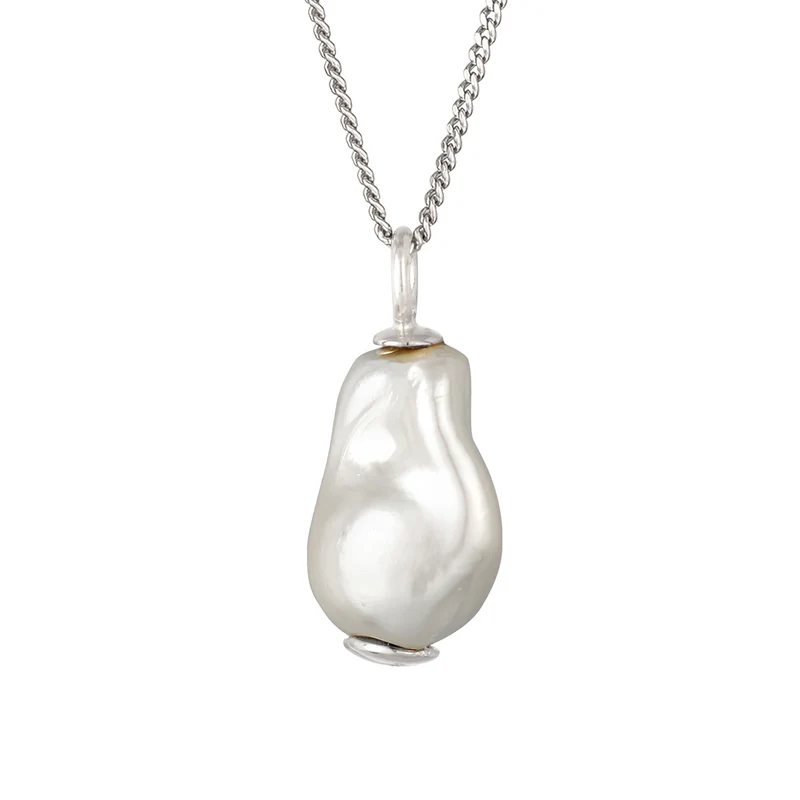 Halskette Barock | Muschelperle (Weiß)
