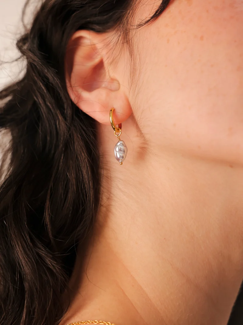7,4x11,2mm Twilight Pearl Ohrring-Charm