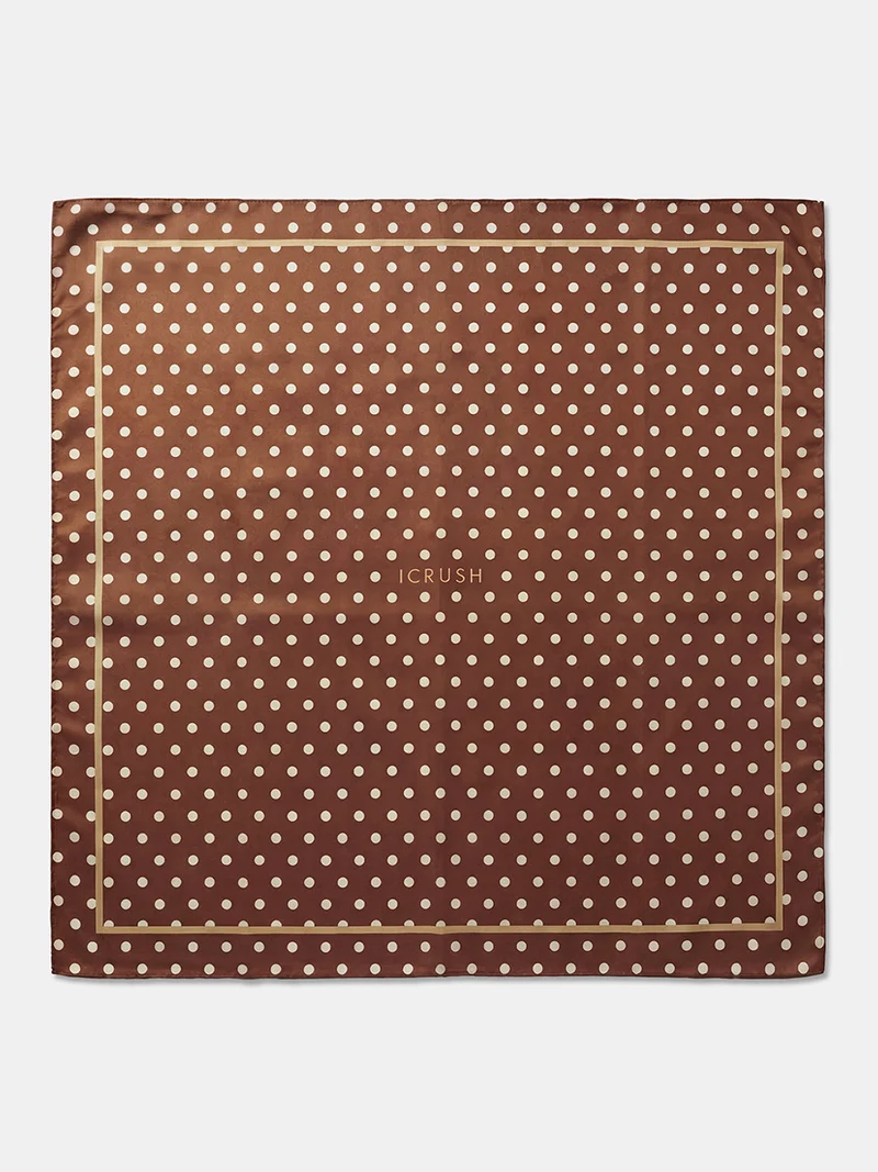 Vintage Dot Brown Tuch