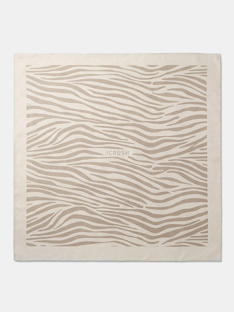 Wild Stripes Beige Zebra-print Tuch