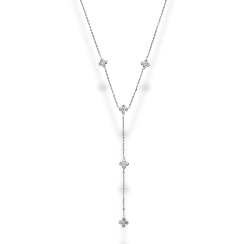 Pave Flower 2.0 Kette 14K Vergoldet