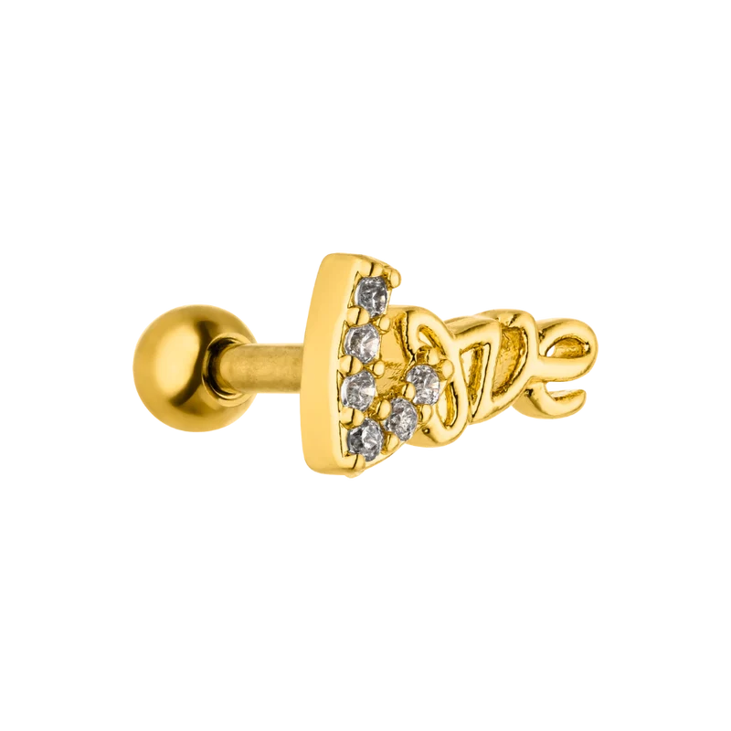Love Affection Piercing 18K Vergoldet