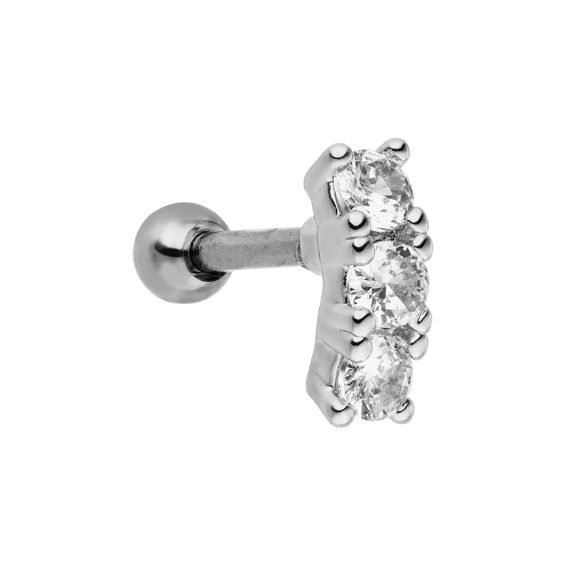 Popular Pave Ohr Piercing 18K Vergoldet