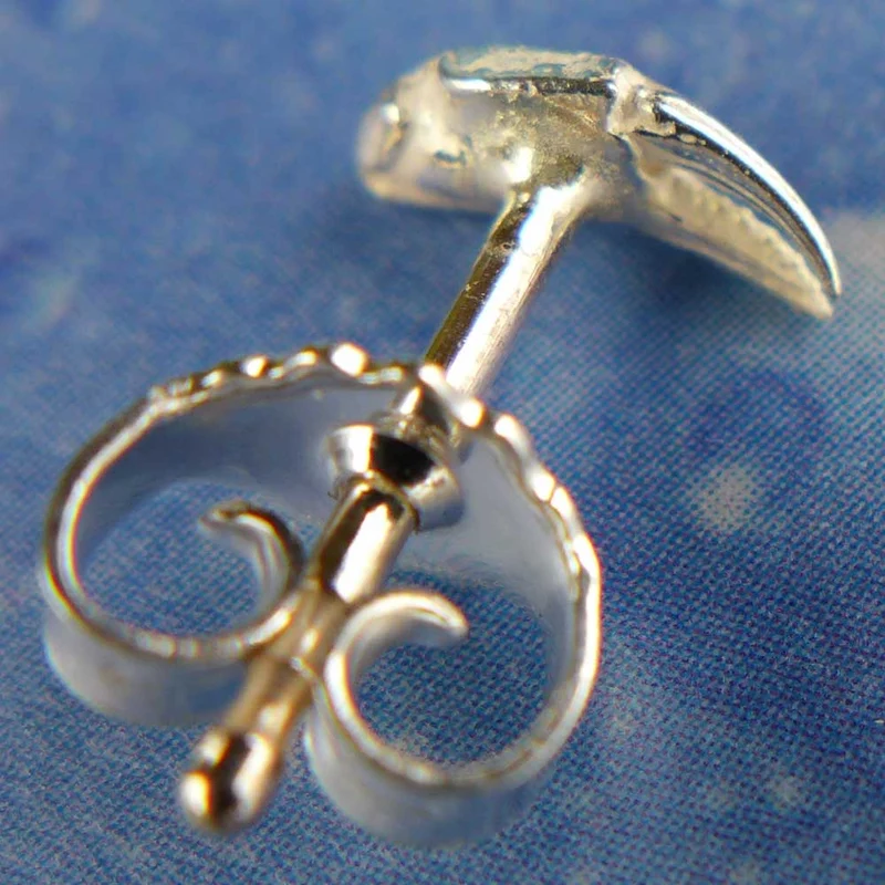 Krabbe Krebs Schere Ohrstecker Silber xxs