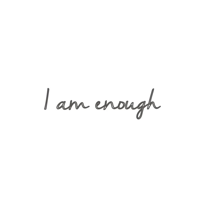 I am Enough Disc Bracelet in Rose Gold