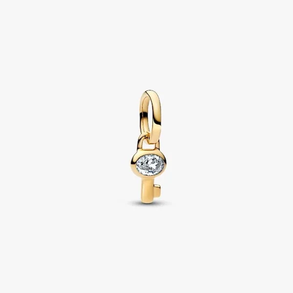 Gold Key Mini Dangle Charms