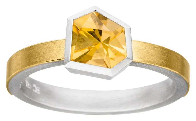 925er Silber Ring feingoldbelegt MANU R1310CI