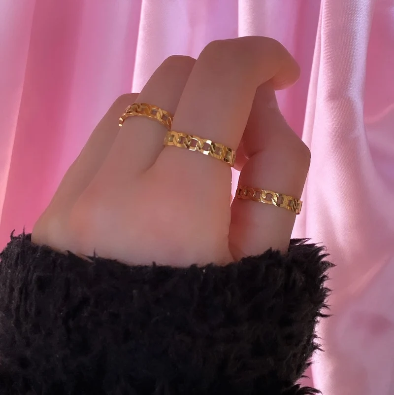 Chain Ring | 18K vergoldet