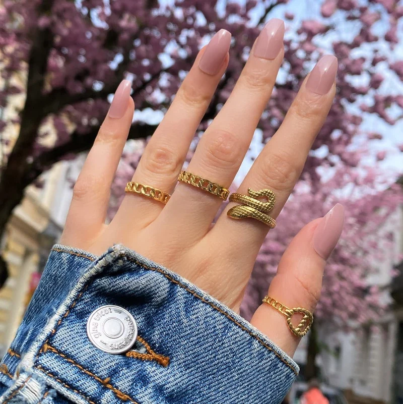 Chain Ring | 18K vergoldet