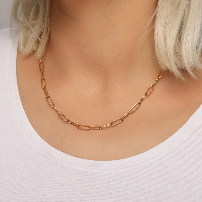 Paperclip Kette | 18K vergoldet
