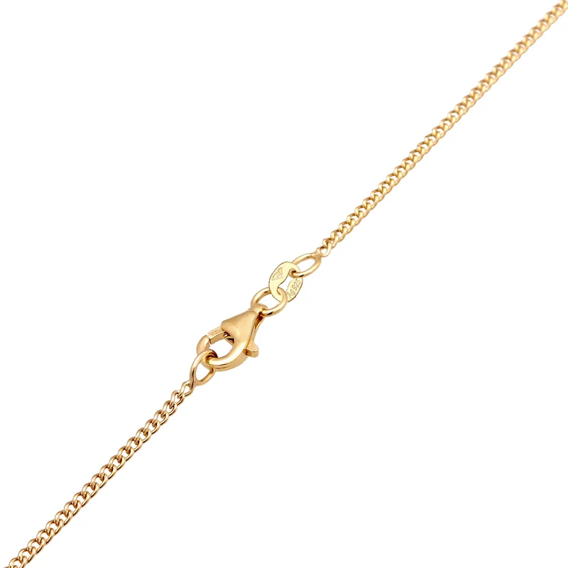 Halskette Bubble Buchstabe M | Mit Kristallen von Swarovski® (Weiß)
