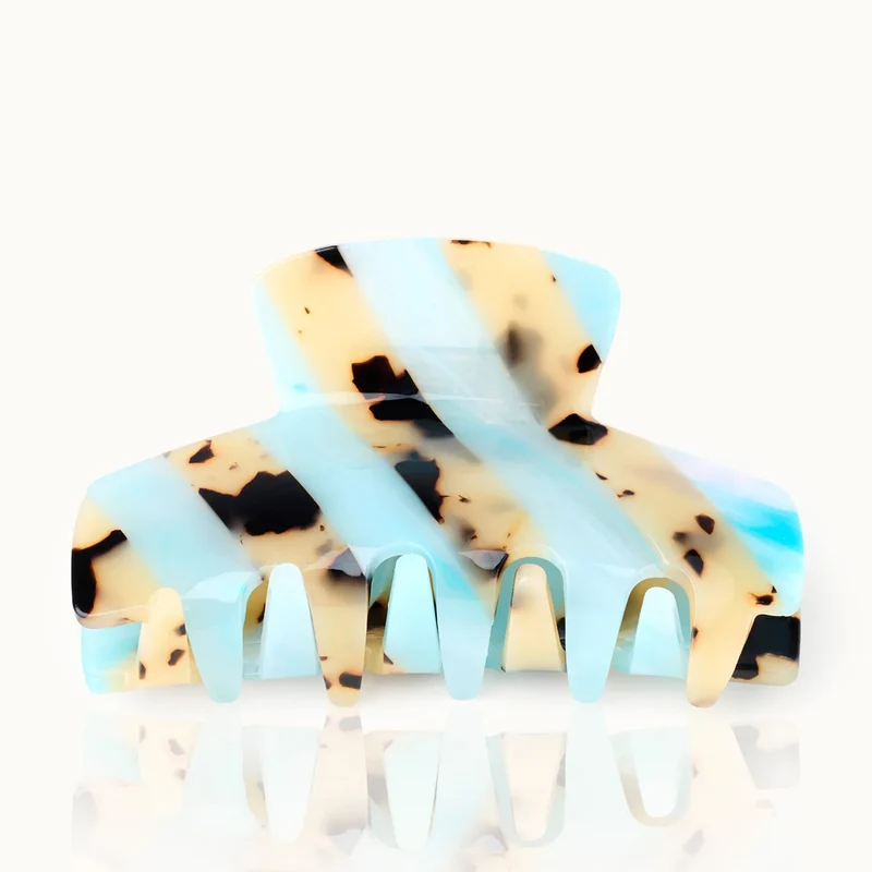 Haarklammer | Stripes Turquoise Leo