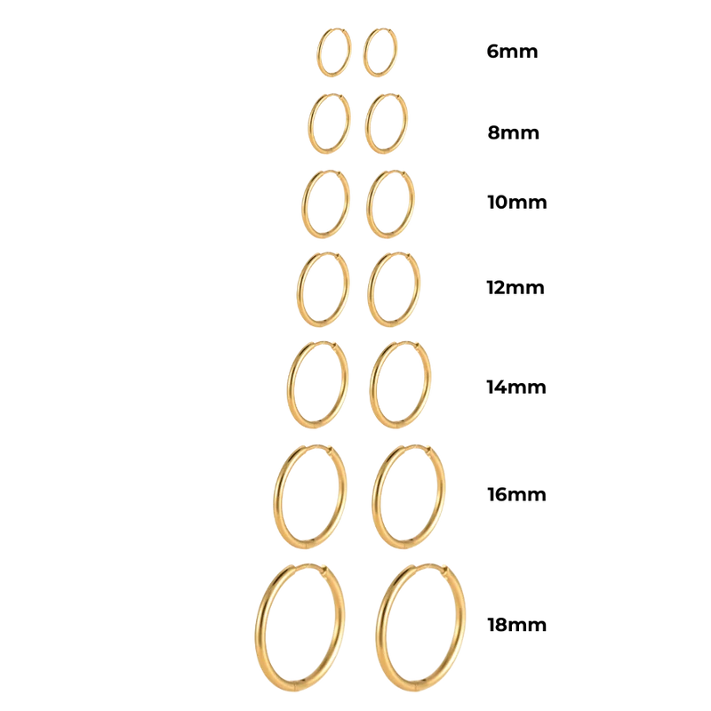 Everyday Huggie Ohrringe 14K Vergoldet