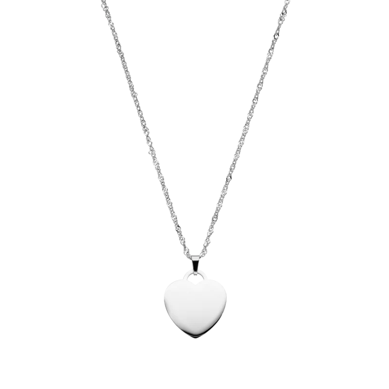 Eternal Heart Gravur Kette 14K Vergoldet