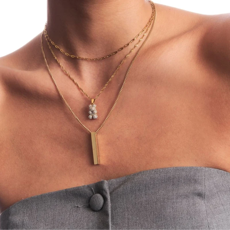 Memories Gravur Kette 14K Vergoldet