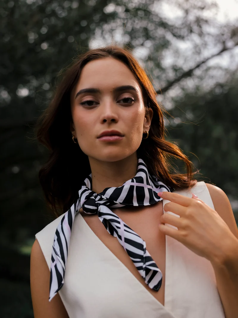 Wild Stripes Zebra-print Tuch