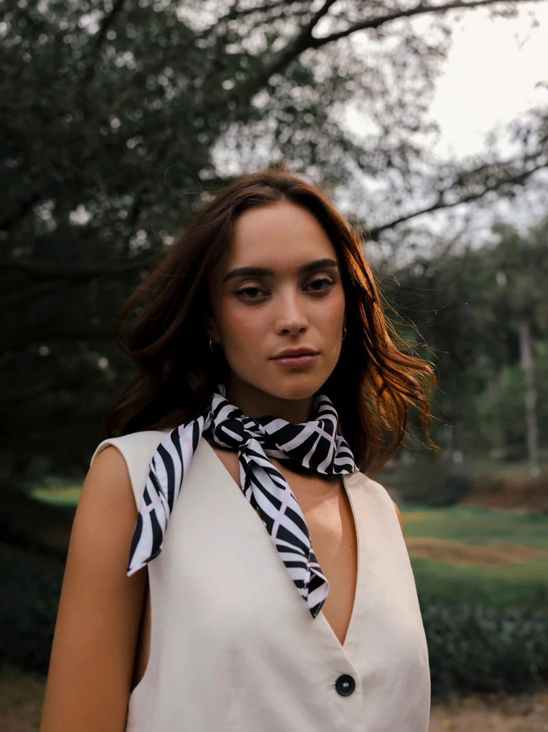 Wild Stripes Zebra-print Tuch