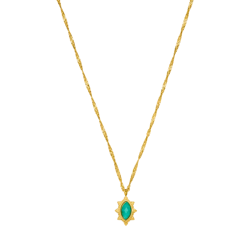 Antique Bali Kette 14K Vergoldet Gold