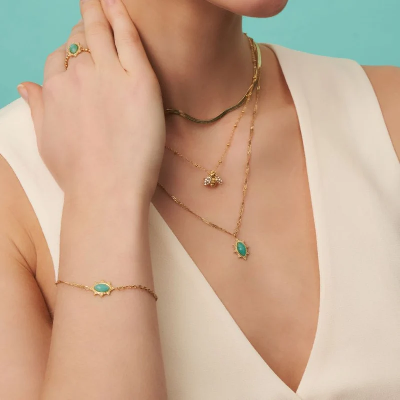 Antique Bali Kette 14K Vergoldet Gold