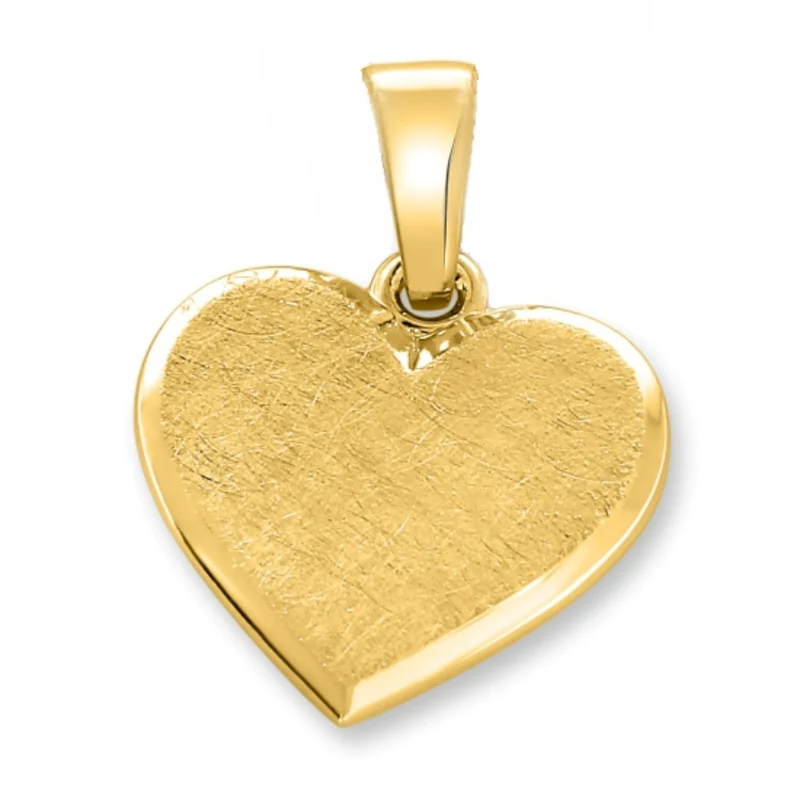KETTENAHÄNGER GOLDHERZ ANHÄNGER HERZ GOLD HERZ MIT GRAVUR