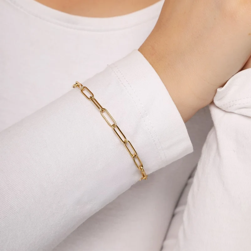 Paperclip Armband | 18K vergoldet
