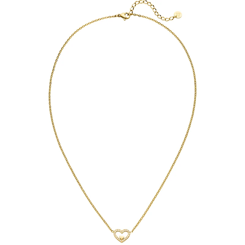 Heart in Heart Kette | 18K vergoldet