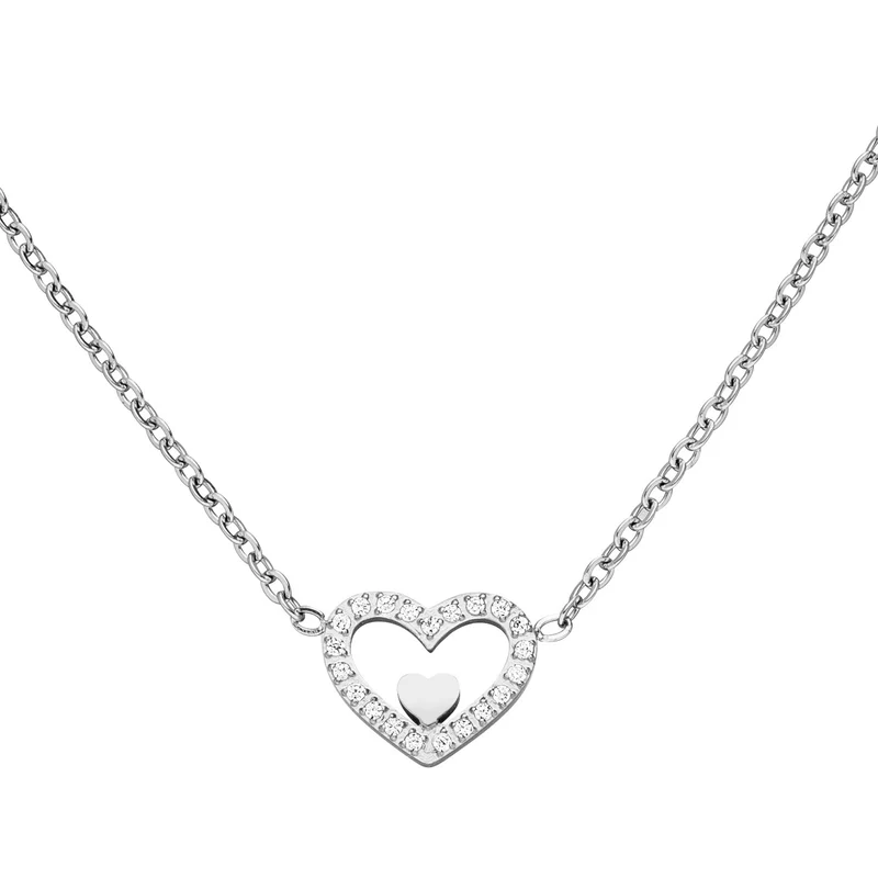 Heart in Heart Kette | 18K vergoldet
