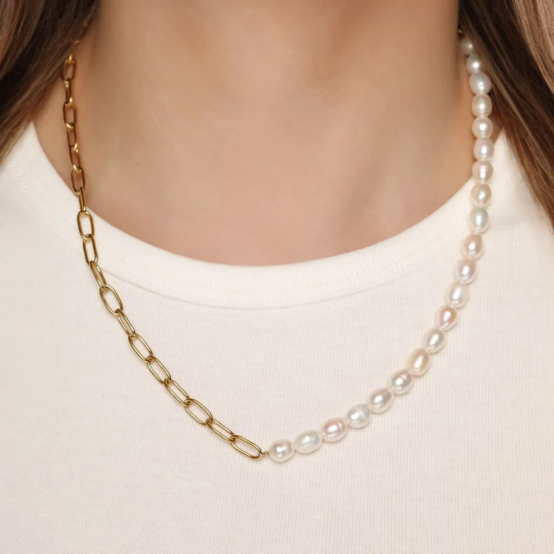 Marina Perlenkette | 18K vergoldet