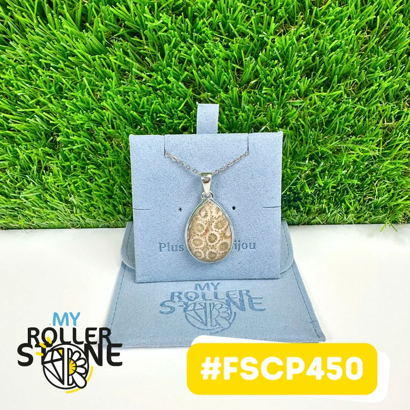 Chrysanthemen-Anhänger, 925er Sterlingsilber #FSCP450
