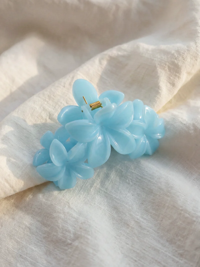 Floral Dream Haarklammer Cream Blue