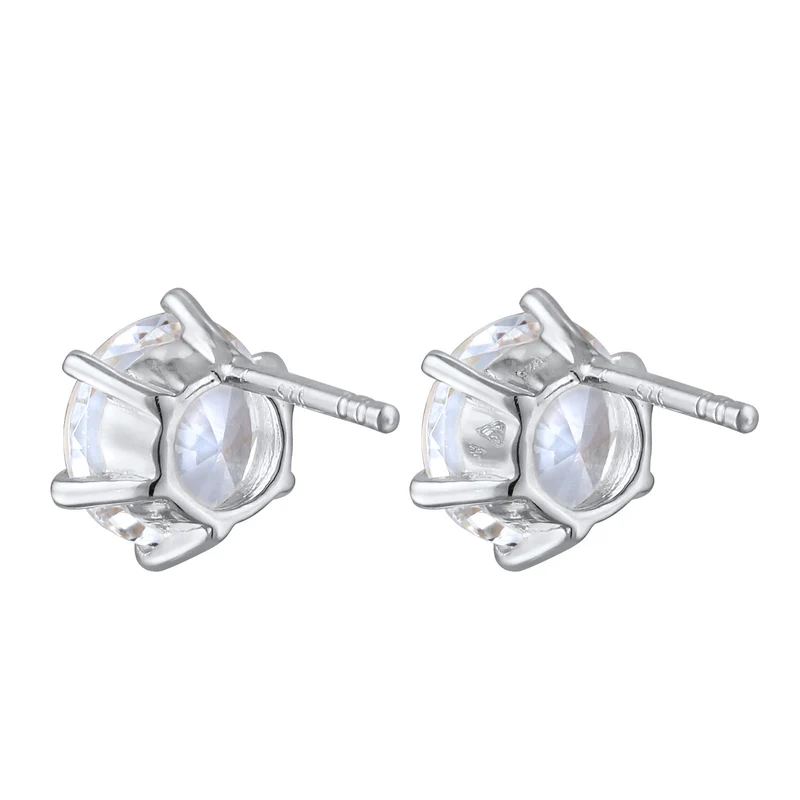 Ohrstecker Basic | Glas Kristalle (Weiß)