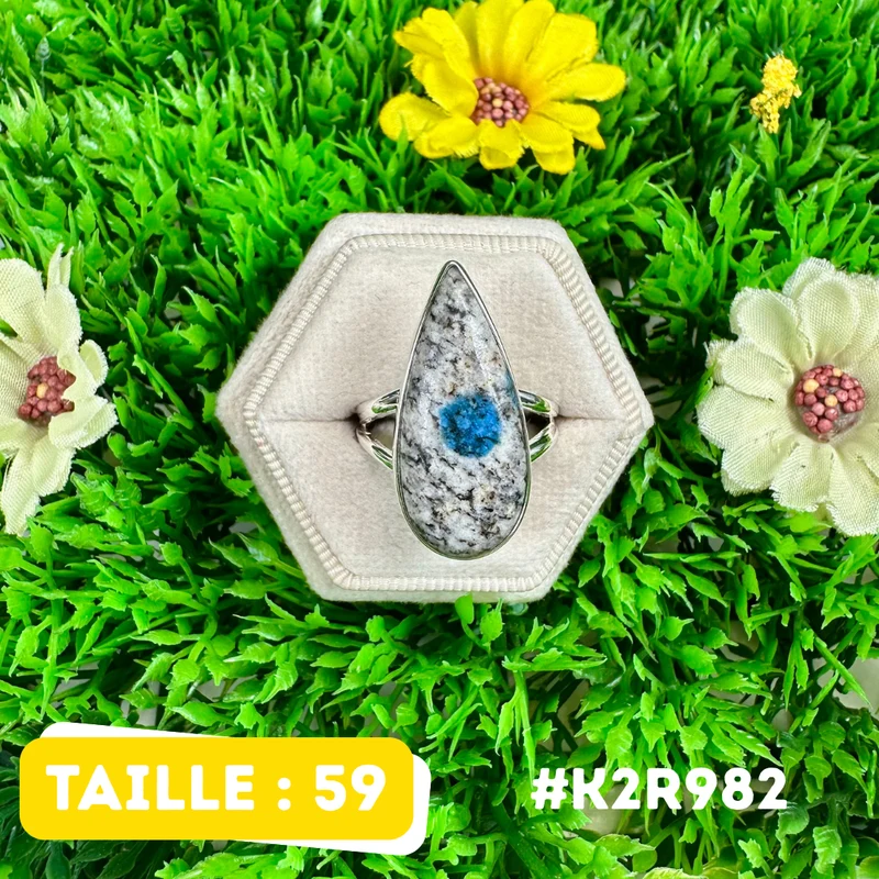 K2-Jaspis-Ring aus 925er Sterlingsilber #K2R982