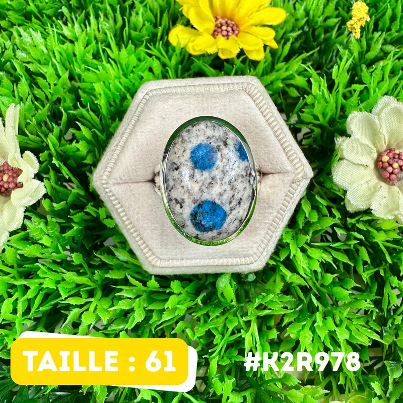 K2-Jaspis-Ring aus 925er Sterlingsilber #K2R978