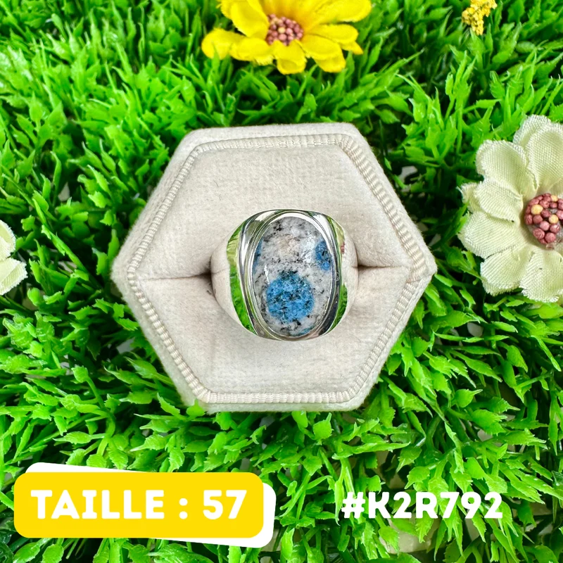 K2-Jaspis-Ring aus 925er Sterlingsilber #K2R792