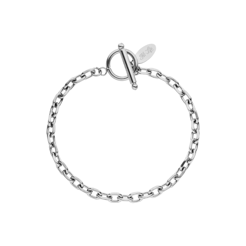 Chunky T-Bar Armband 14K Vergoldet