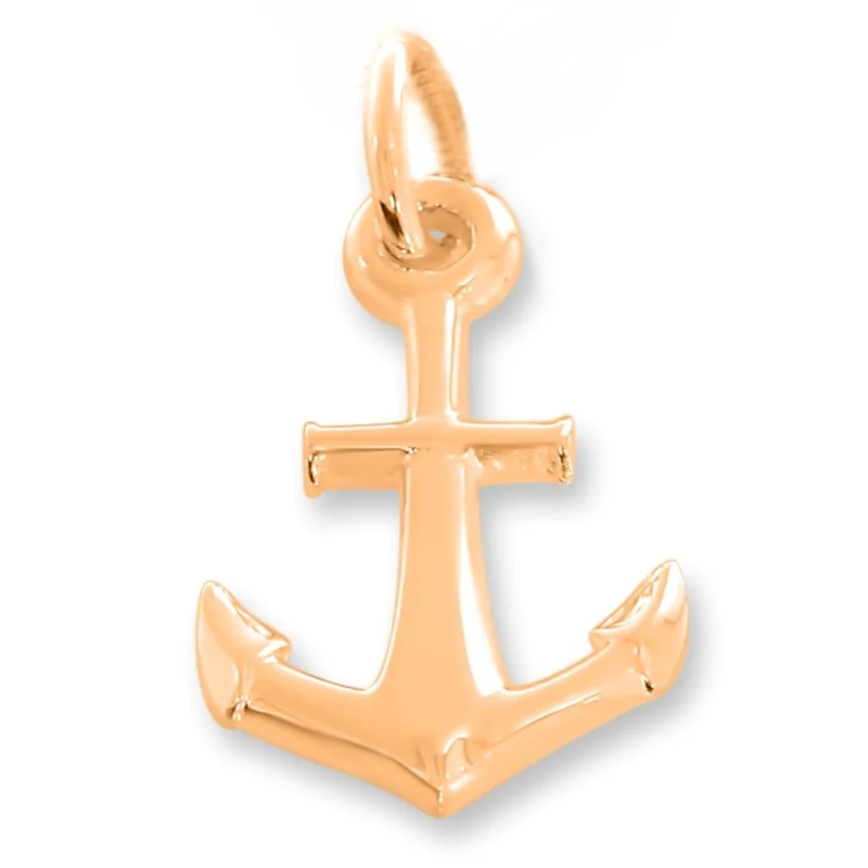 DESIGN ANHÄNGER ANKER, SCHMUCK ROSÉ VERGOLDET