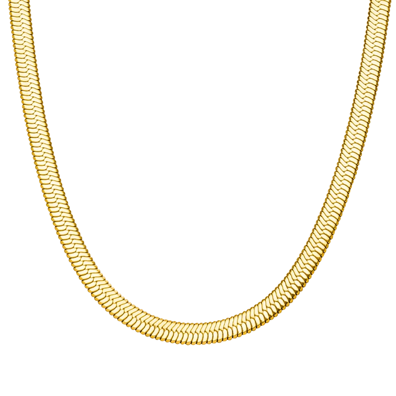 Snake Skin Kette | 18K vergoldet